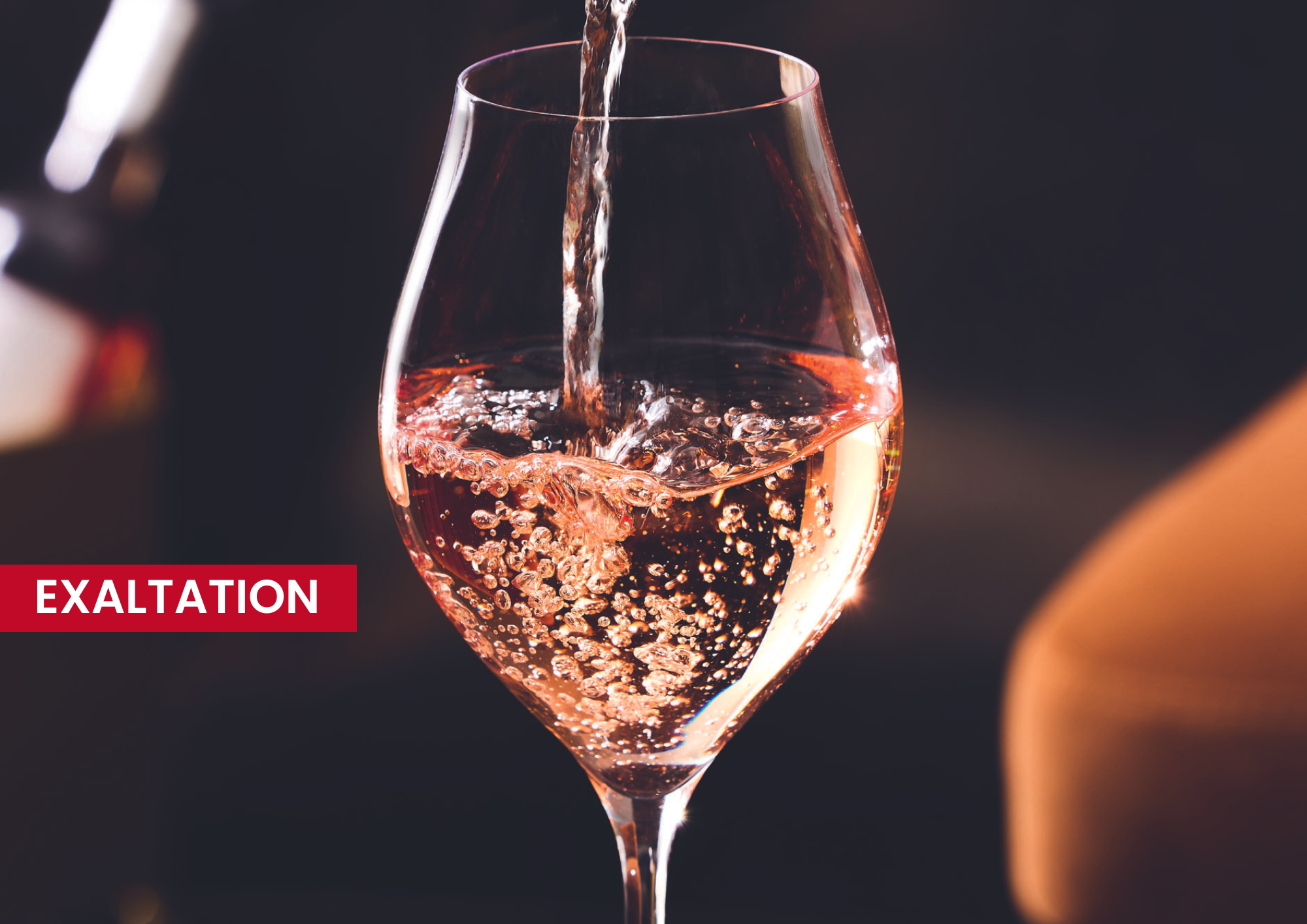 La gamme de verres à pied Exaltation